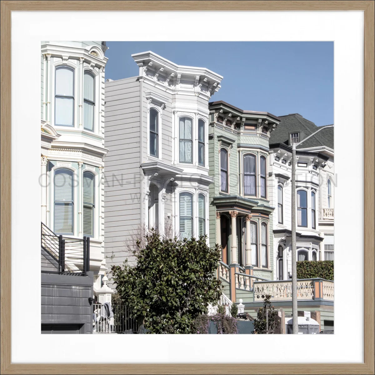 Poster mit Rahmen ’Alamao Square’ San Francisco SF26Q