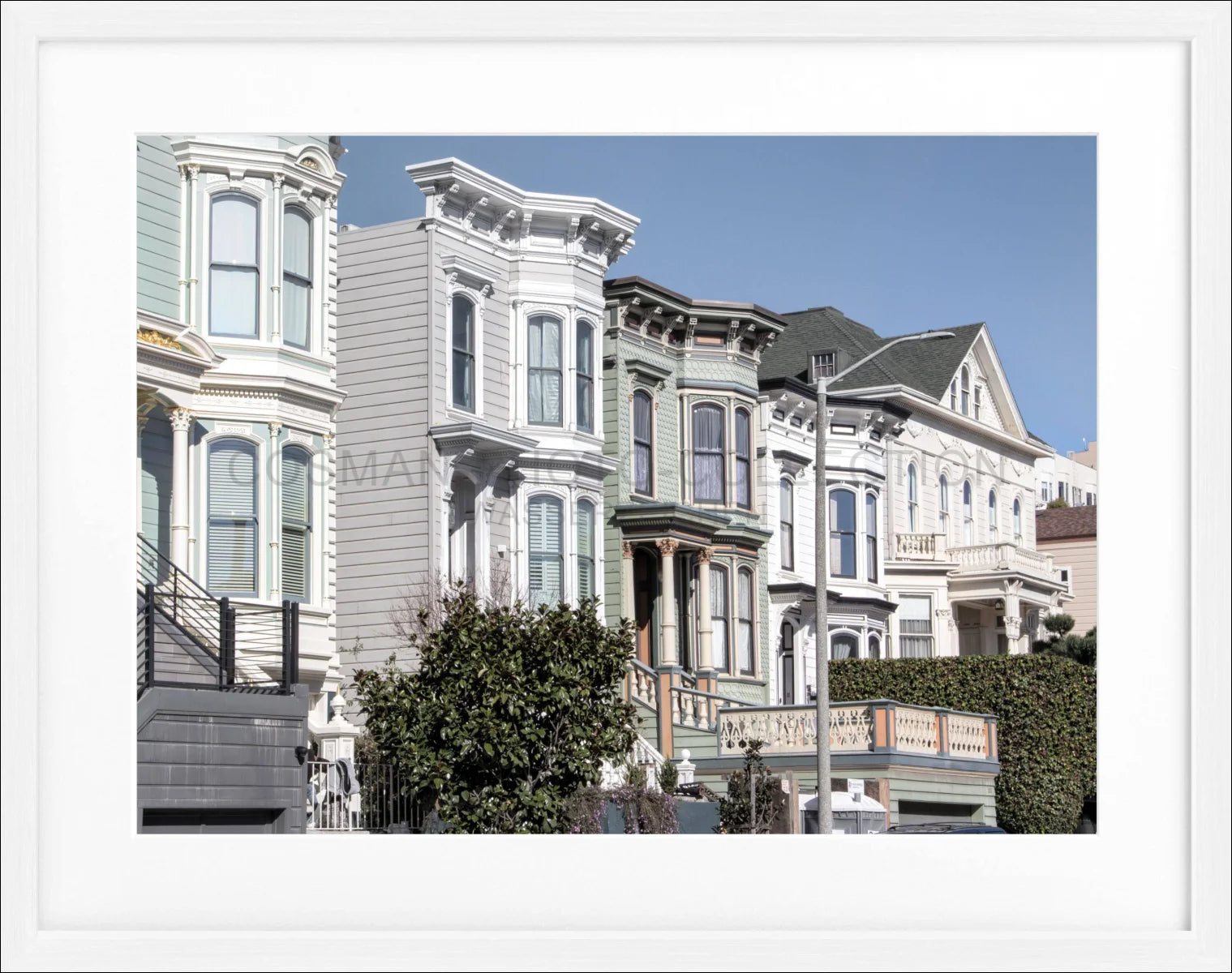 Poster mit Rahmen ’Alamo Square’ San Francisco SF26