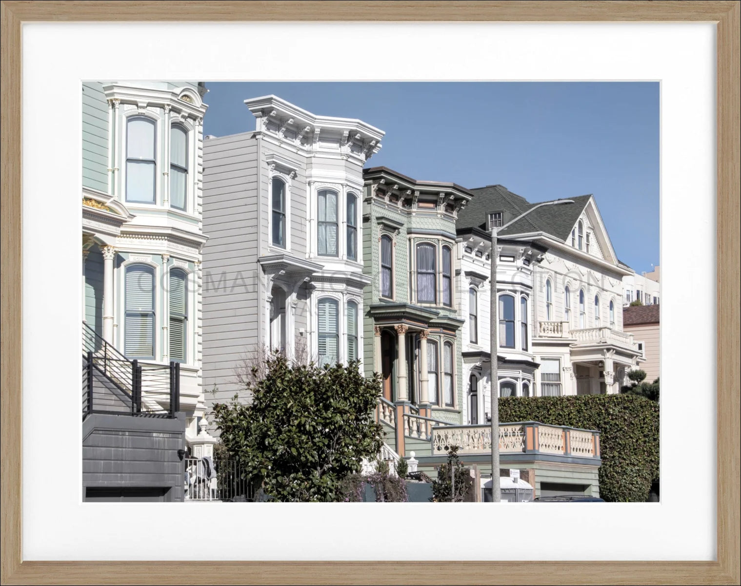 Poster mit Rahmen ’Alamo Square’ San Francisco SF26