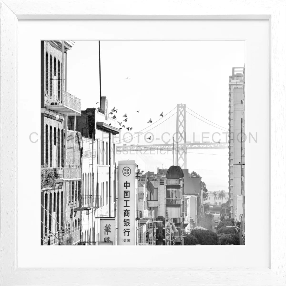 Poster mit Rahmen ’Bay Bridge’ San Francisco SF06Q