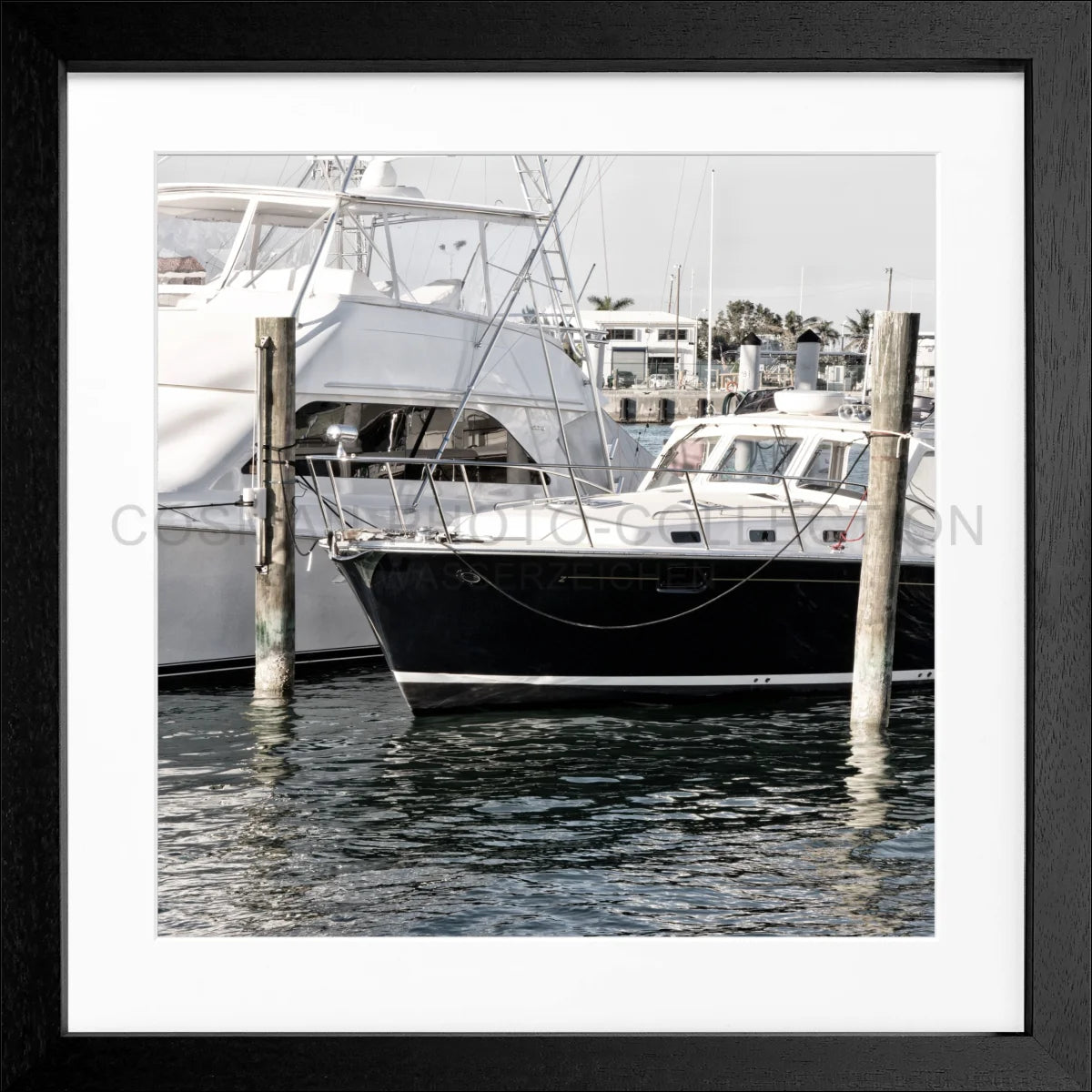 Poster mit Rahmen ’Boat’ Florida Key West FL19Q - Wandbilder