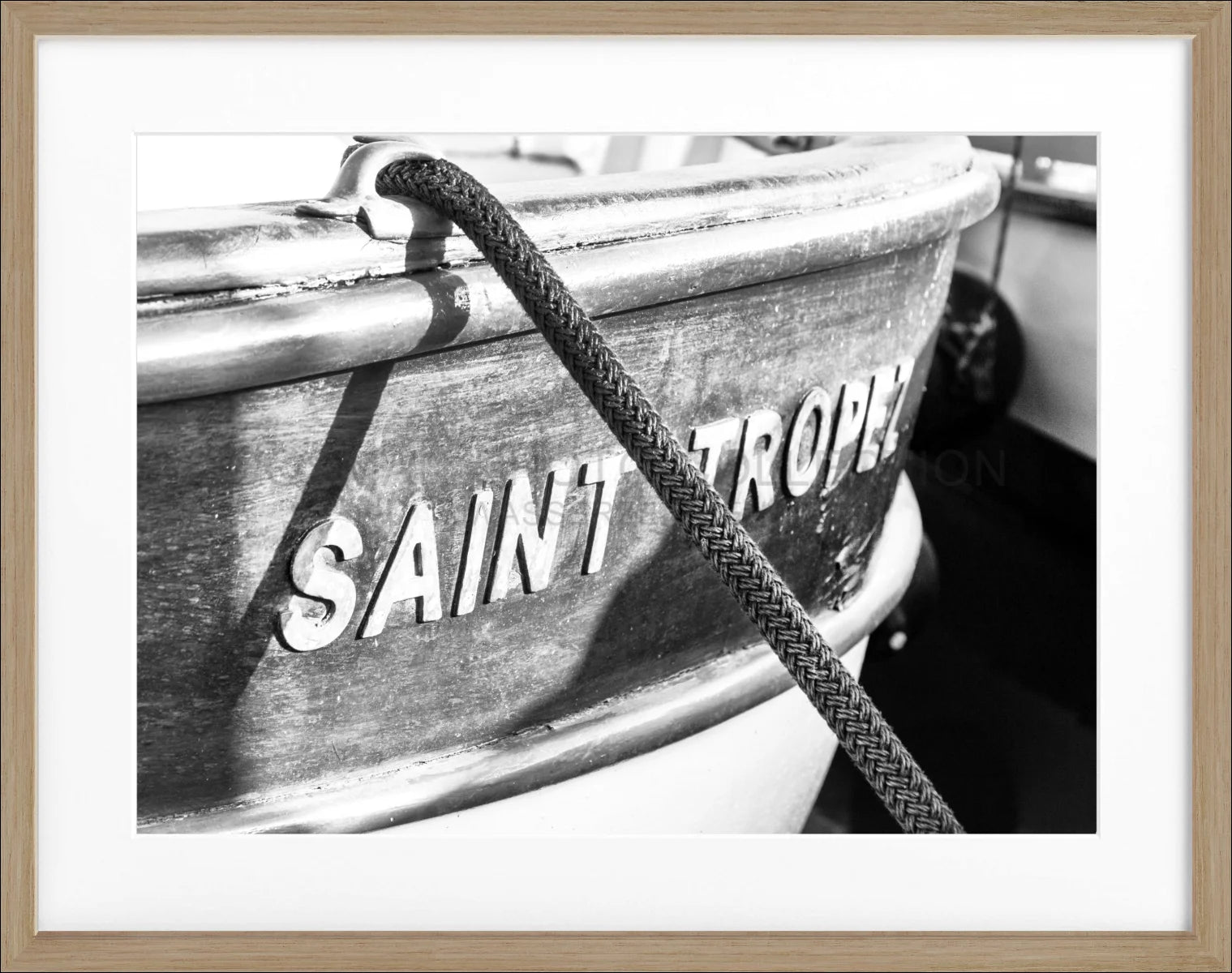 Poster mit Rahmen ’Boot’ Saint Tropez ST06 - Wandbilder