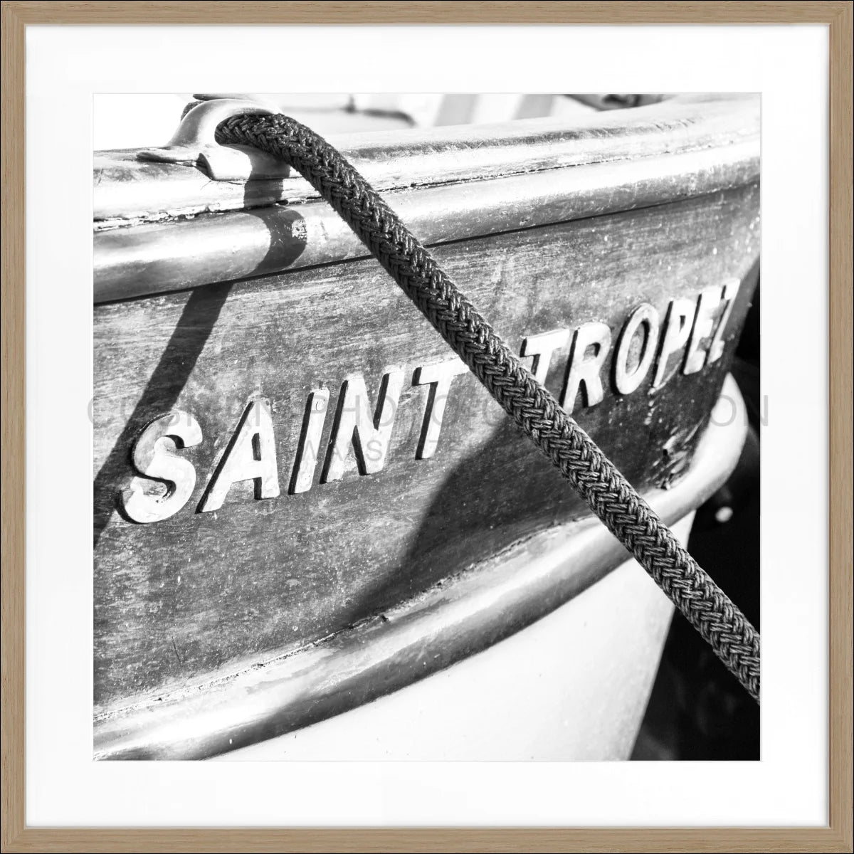 Poster mit Rahmen ’Boot’ Saint Tropez ST06Q - Wandbilder