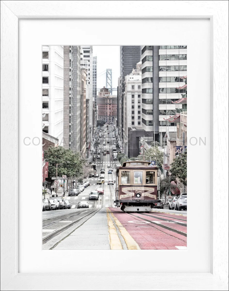 Poster mit Rahmen ’Cable Cars’ San Francisco SF30