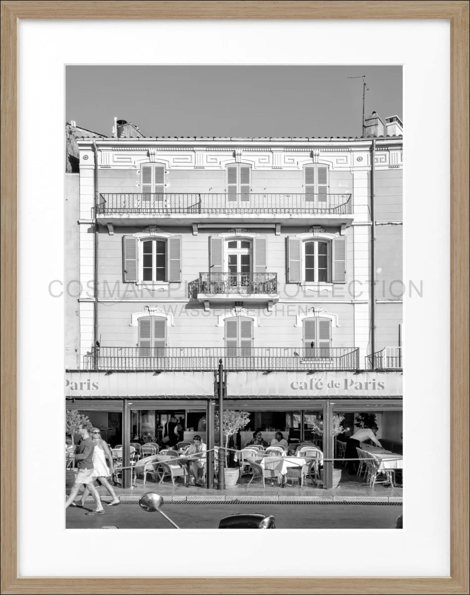 Poster mit Rahmen ’Cafe de Paris’ Saint Tropez ST13