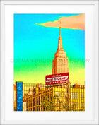 Indrammet plakat 'Color Edition' Empire State Building New York NY117