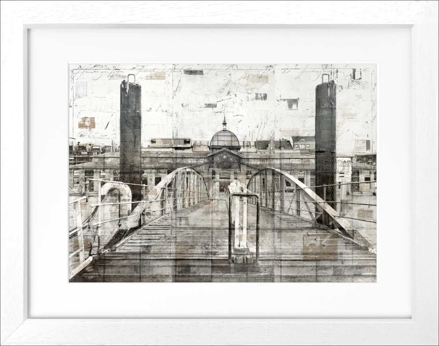 Poster mit Rahmen Fischauktionshalle Hamburg GM04