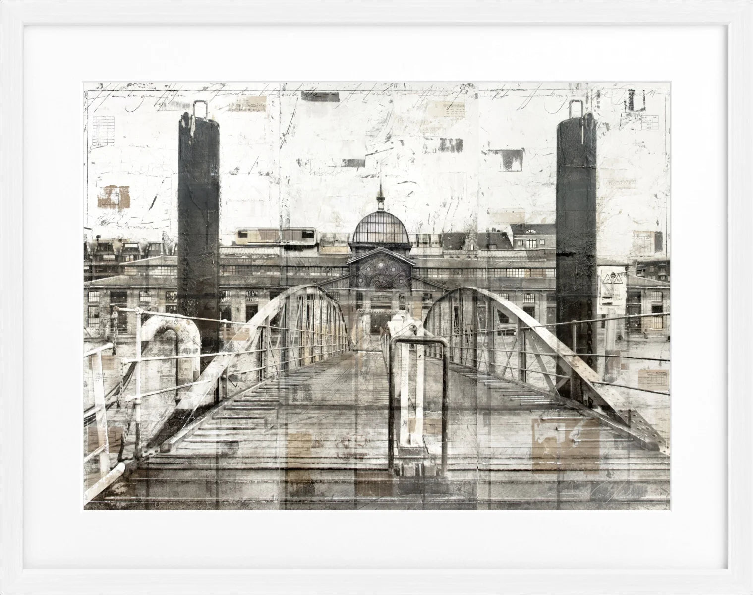 Poster mit Rahmen Fischauktionshalle Hamburg GM04