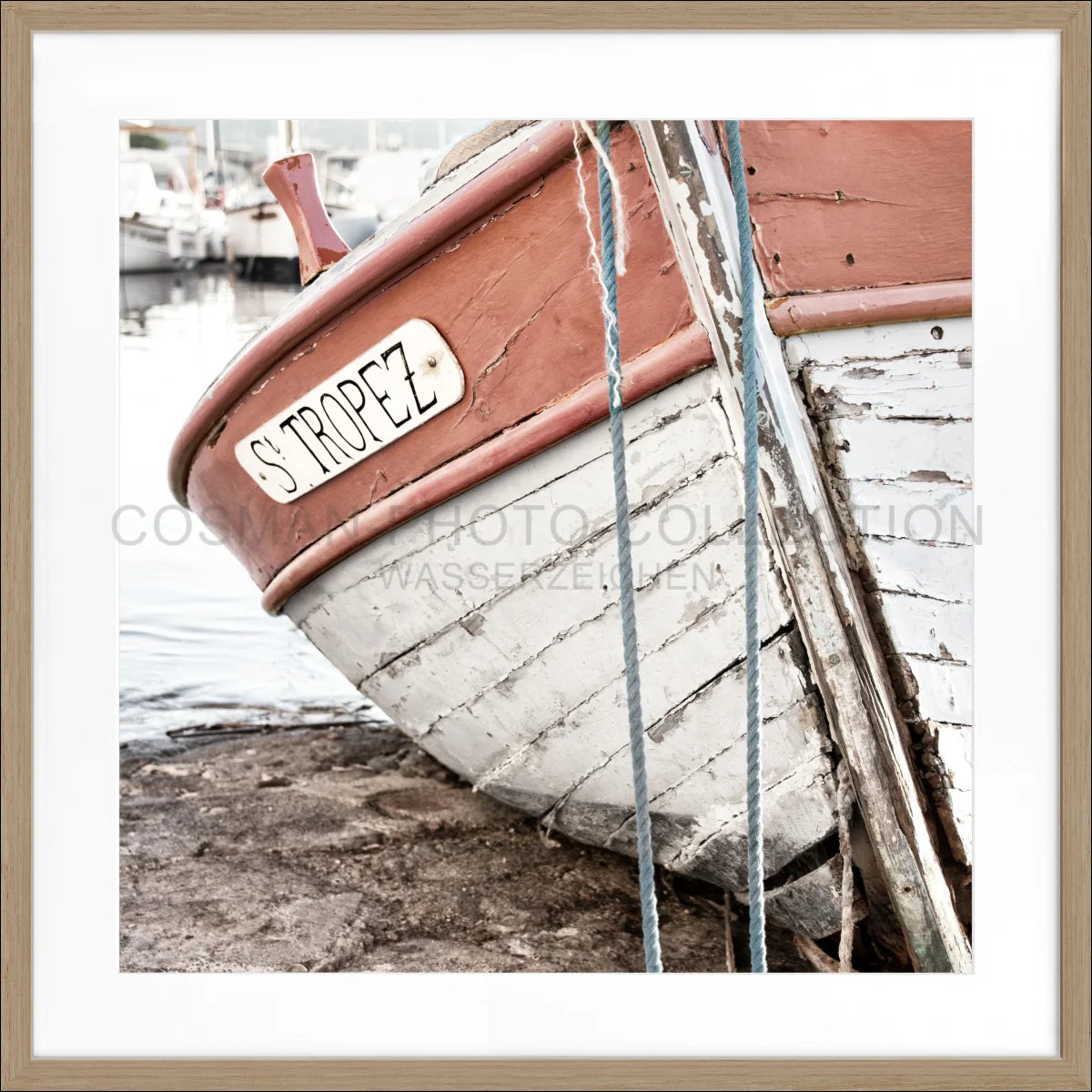 Poster mit Rahmen ’Fischerboot’ Saint Tropez ST27Q