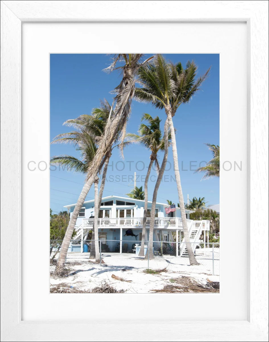 Poster mit Rahmen Florida Key West ’Beach House’ FL26