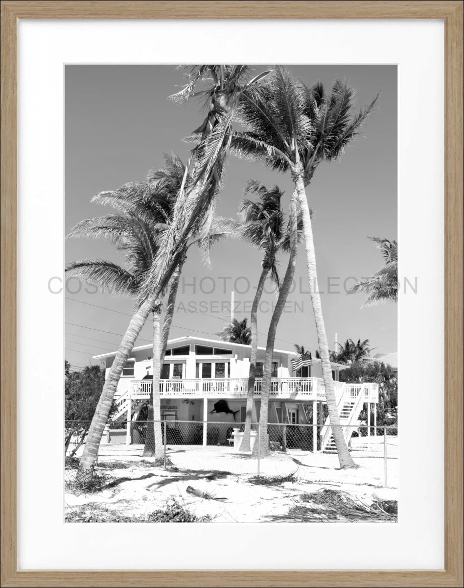 Poster mit Rahmen Florida Key West ’Beach House’ FL26