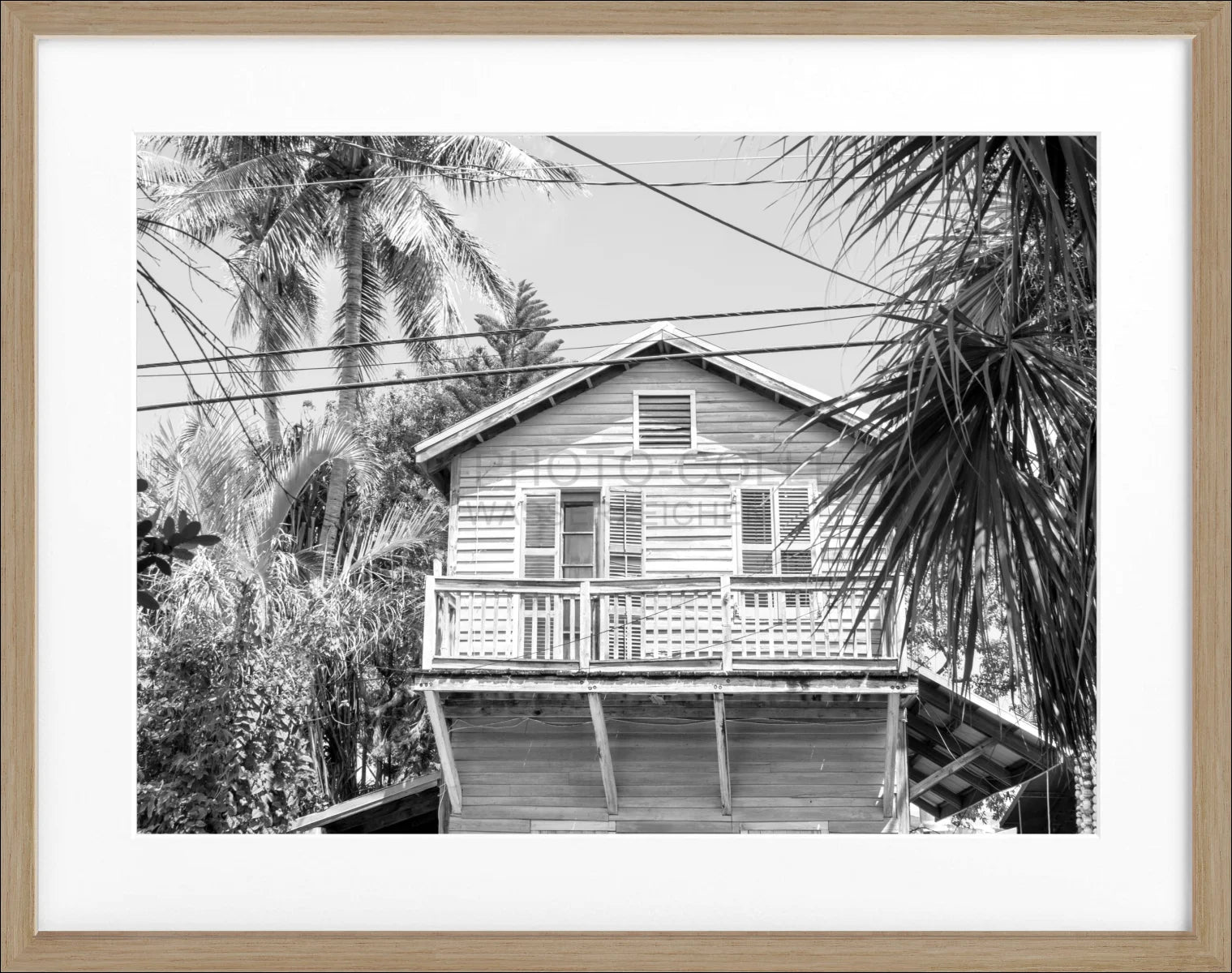 Poster mit Rahmen Florida Key West ’Beach House’ FL46