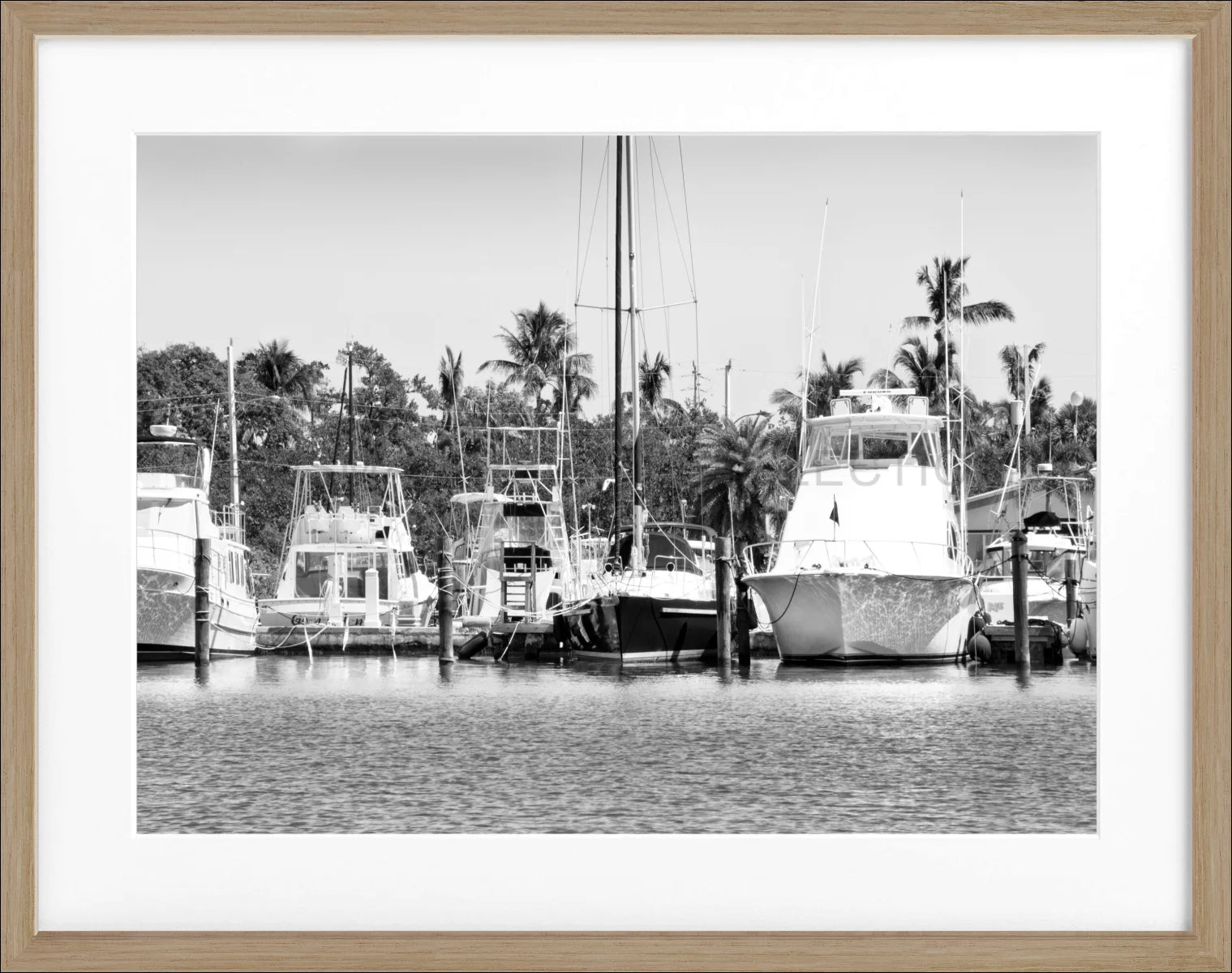 Poster mit Rahmen Florida Key West ’Boat’ FL12 - Wandbilder