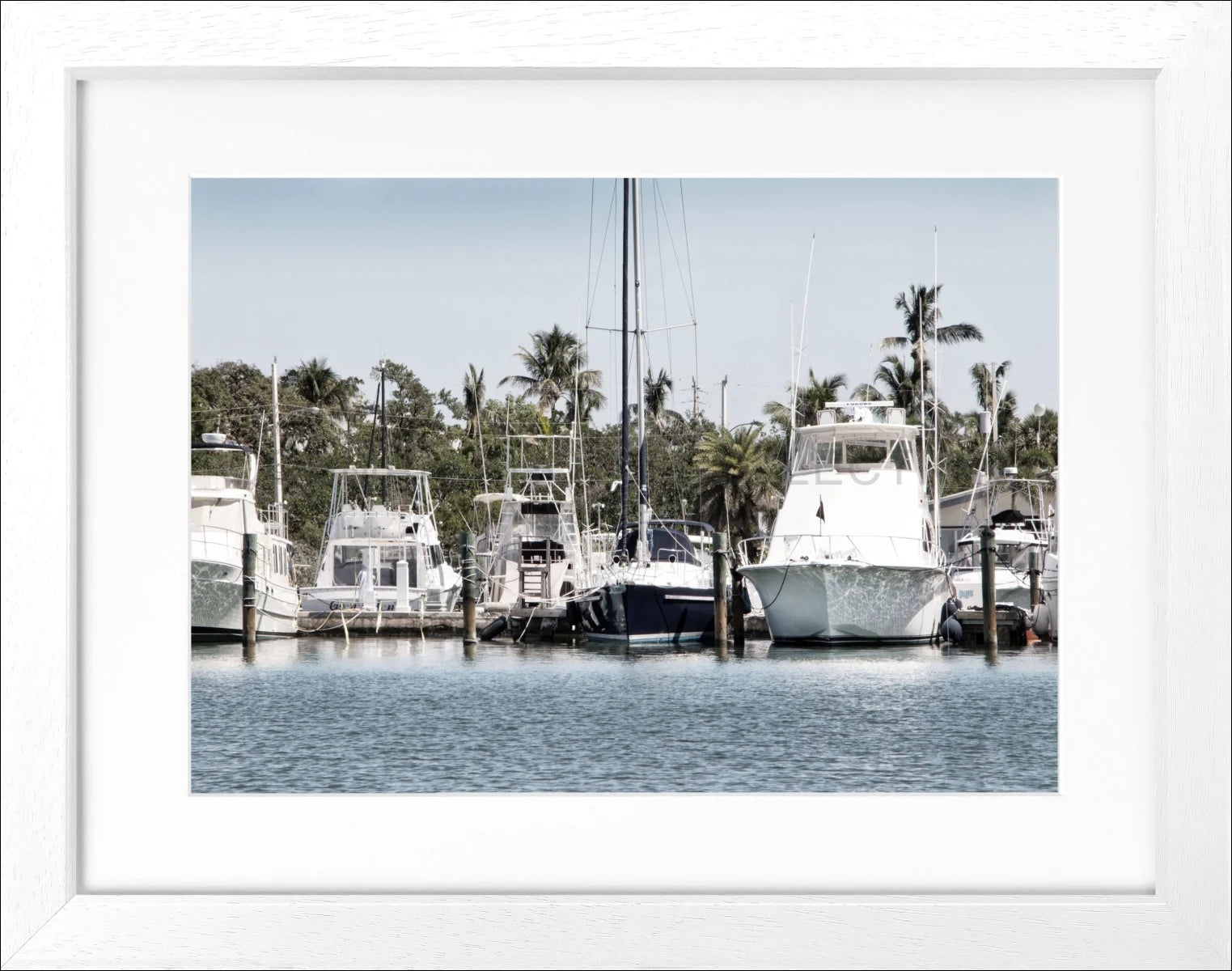 Poster mit Rahmen Florida Key West ’Boat’ FL12 - Wandbilder
