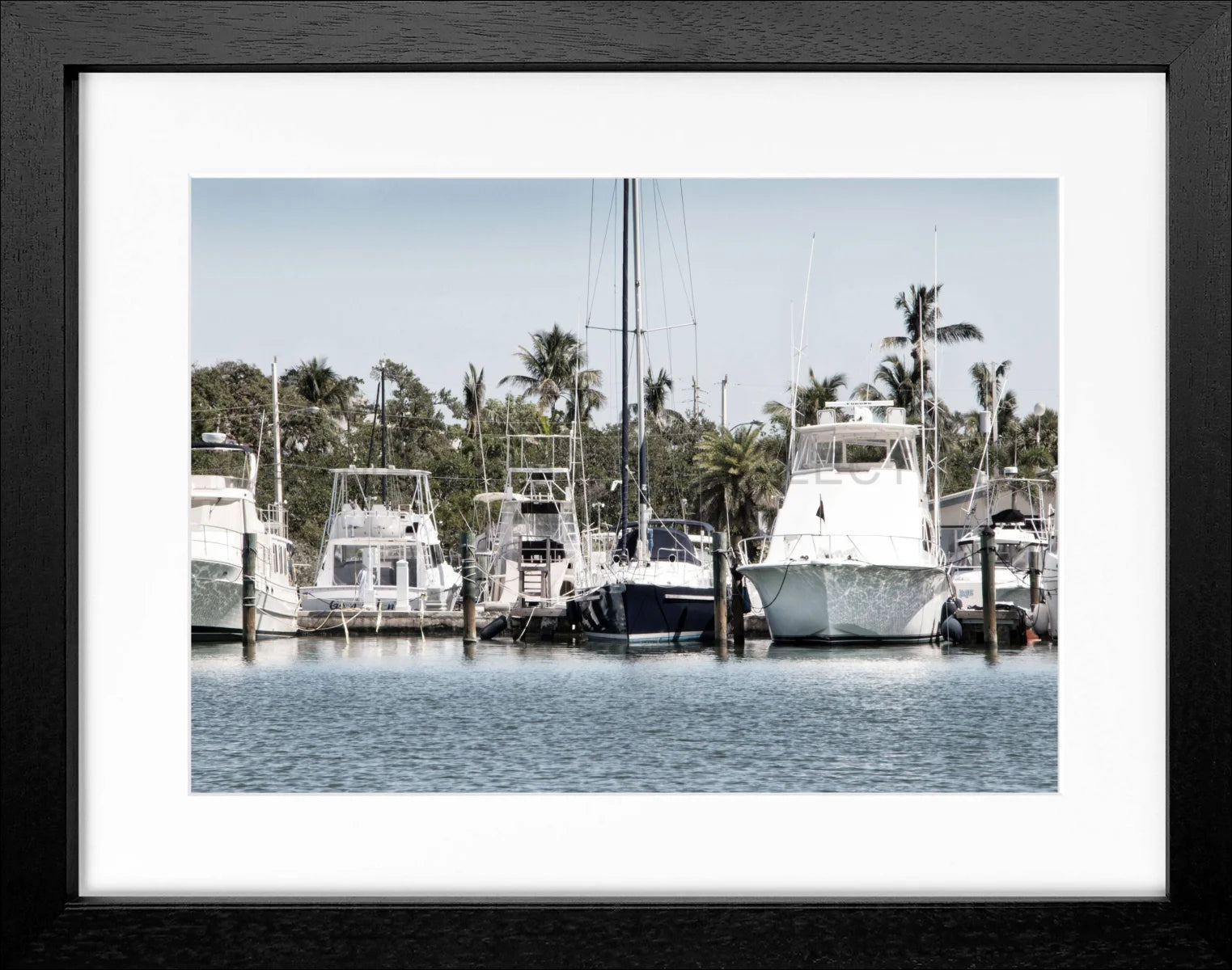 Poster mit Rahmen Florida Key West ’Boat’ FL12 - Wandbilder