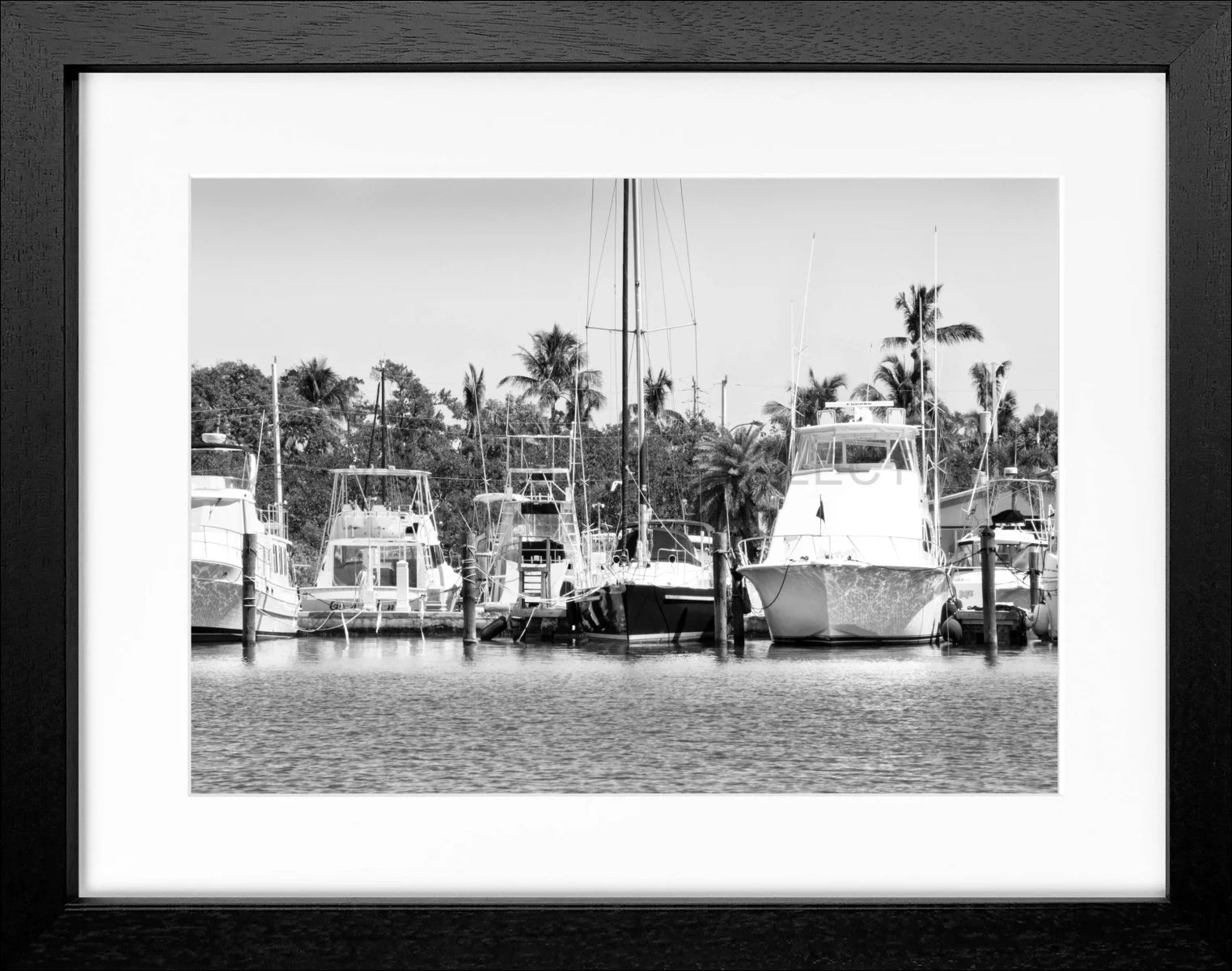 Poster mit Rahmen Florida Key West ’Boat’ FL12 - Wandbilder