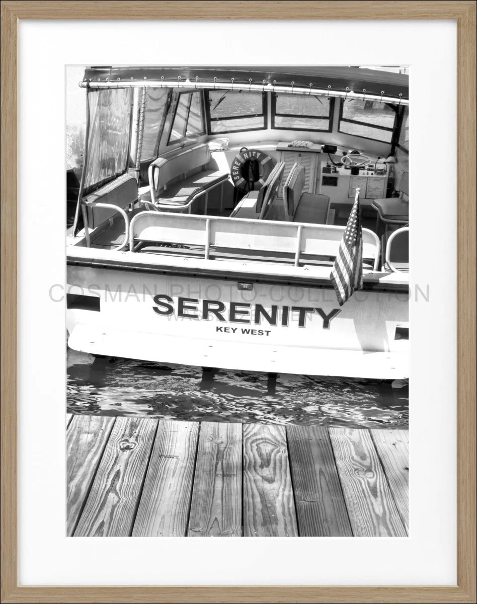 Poster mit Rahmen Florida Key West ’Boat’ FL25 - Wandbilder