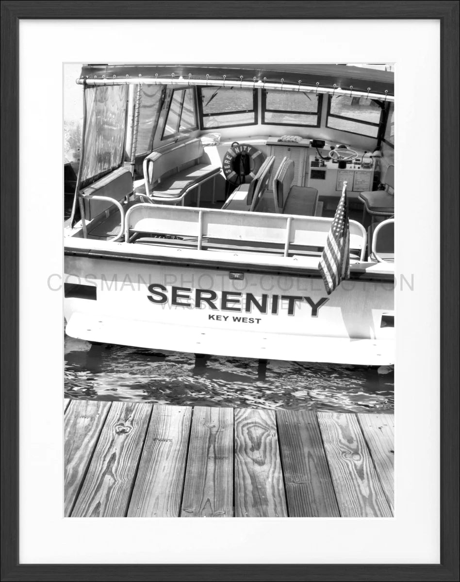 Poster mit Rahmen Florida Key West ’Boat’ FL25 - Wandbilder