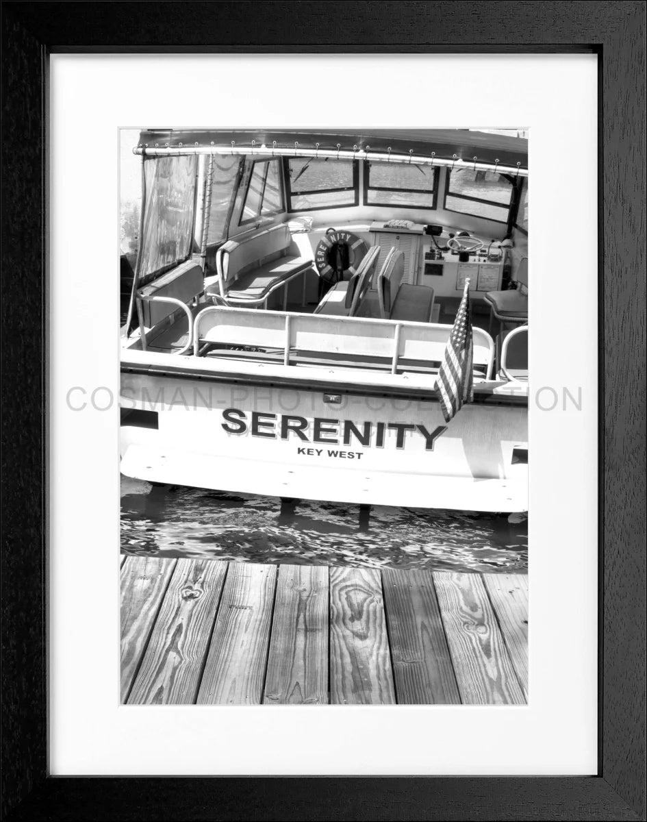 Poster mit Rahmen Florida Key West ’Boat’ FL25 - Wandbilder