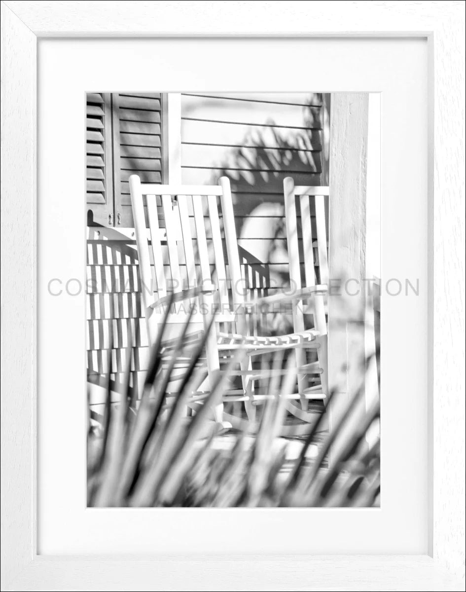 Poster mit Rahmen Florida Key West ’Deckchair’ FL24