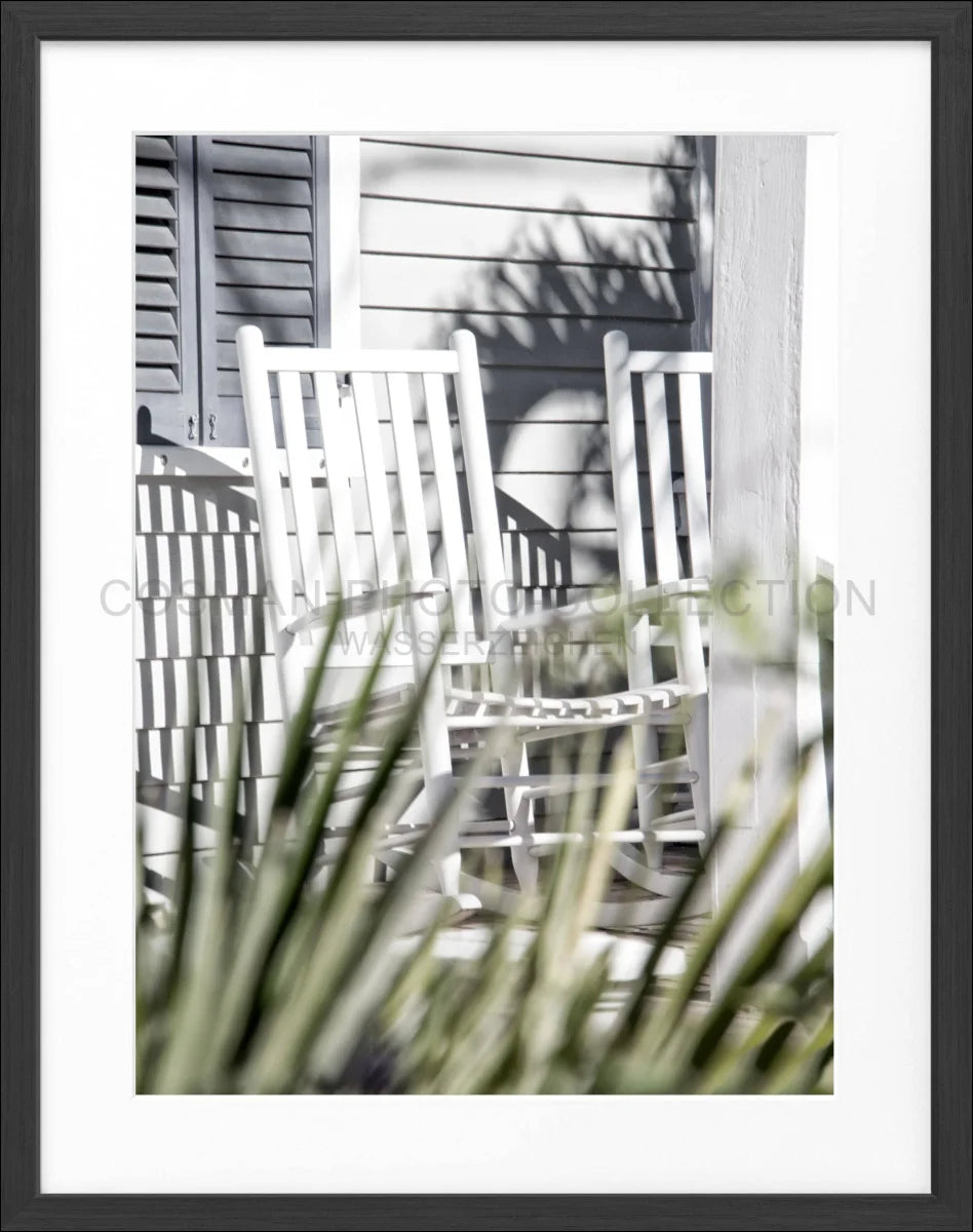 Poster mit Rahmen Florida Key West ’Deckchair’ FL24