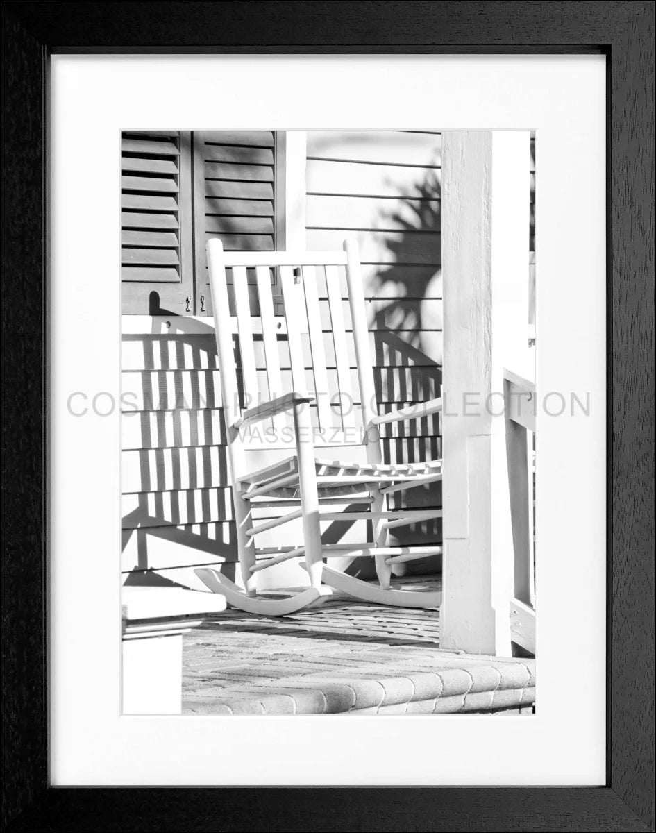Poster mit Rahmen Florida Key West ’Deckchair’ FL27