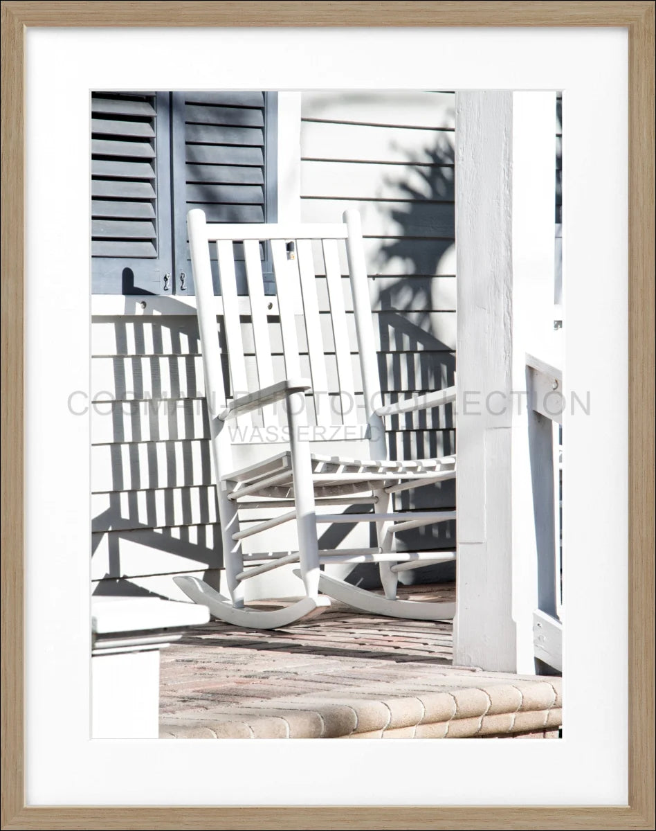 Poster mit Rahmen Florida Key West ’Deckchair’ FL27