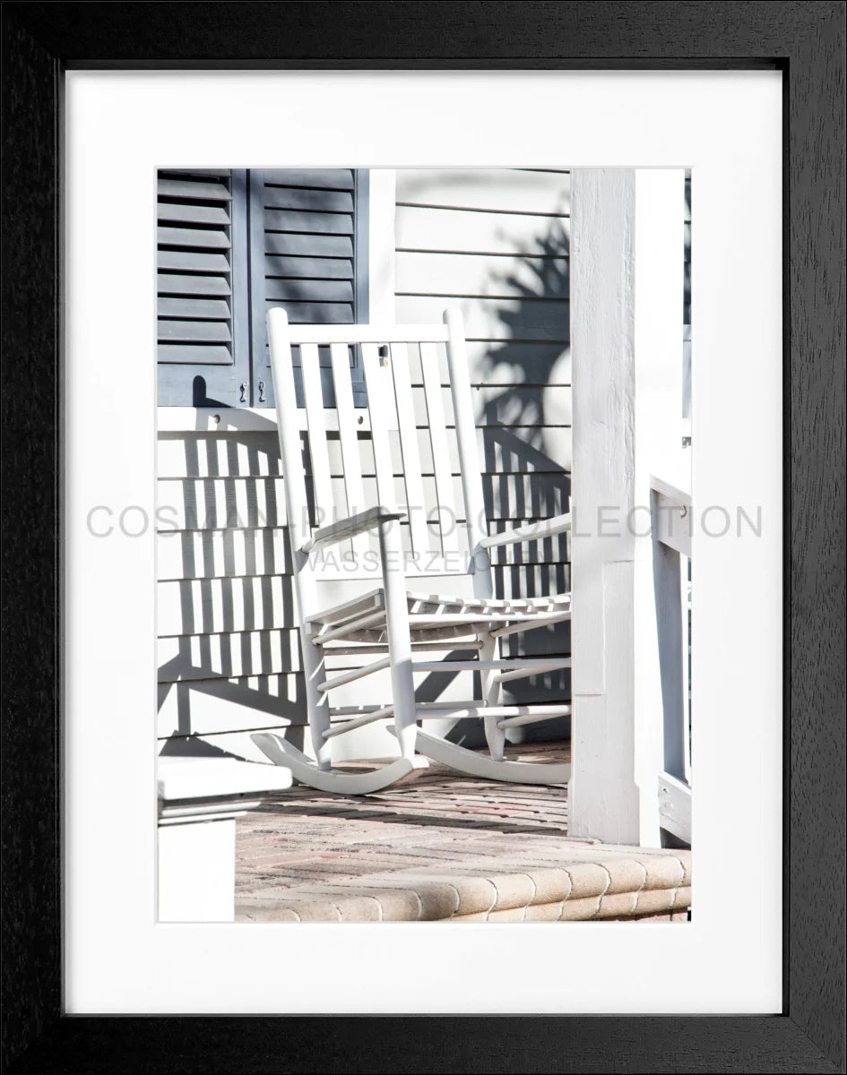 Poster mit Rahmen Florida Key West ’Deckchair’ FL27