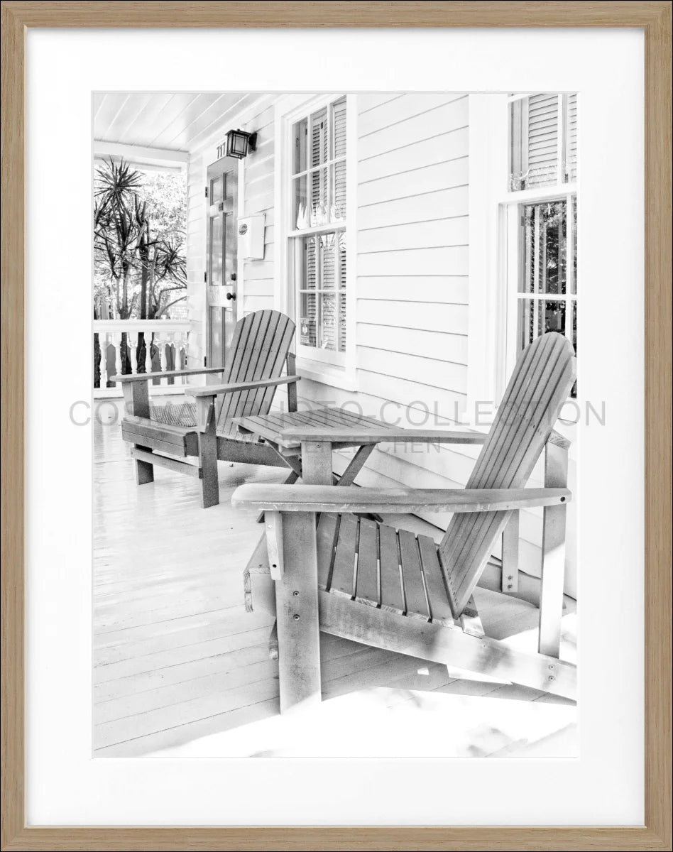 Poster mit Rahmen Florida Key West ’Deckchair’ FL44