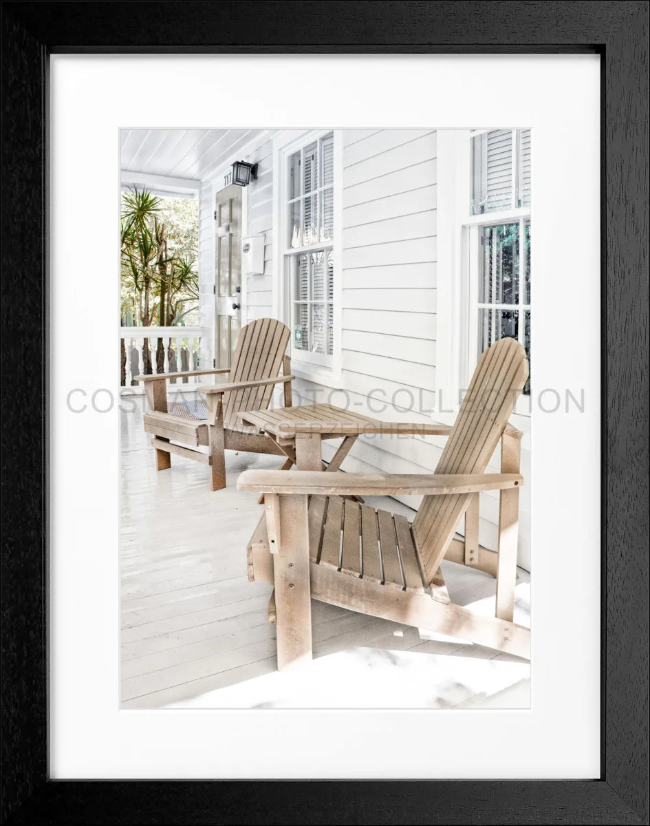 Poster mit Rahmen Florida Key West ’Deckchair’ FL44