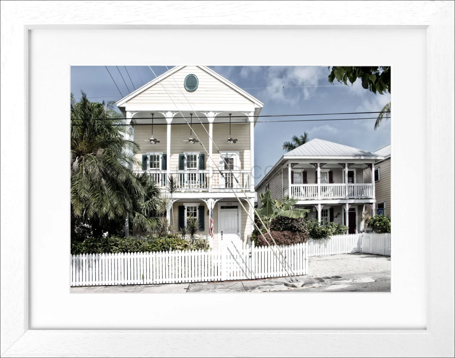 Poster mit Rahmen Florida Key West FL14 - Wandbilder