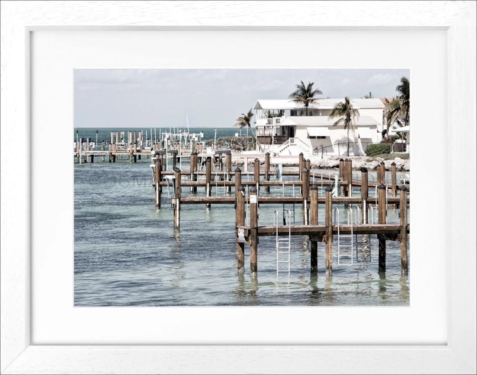 Poster mit Rahmen Florida Keys ’Beach House’ FL04