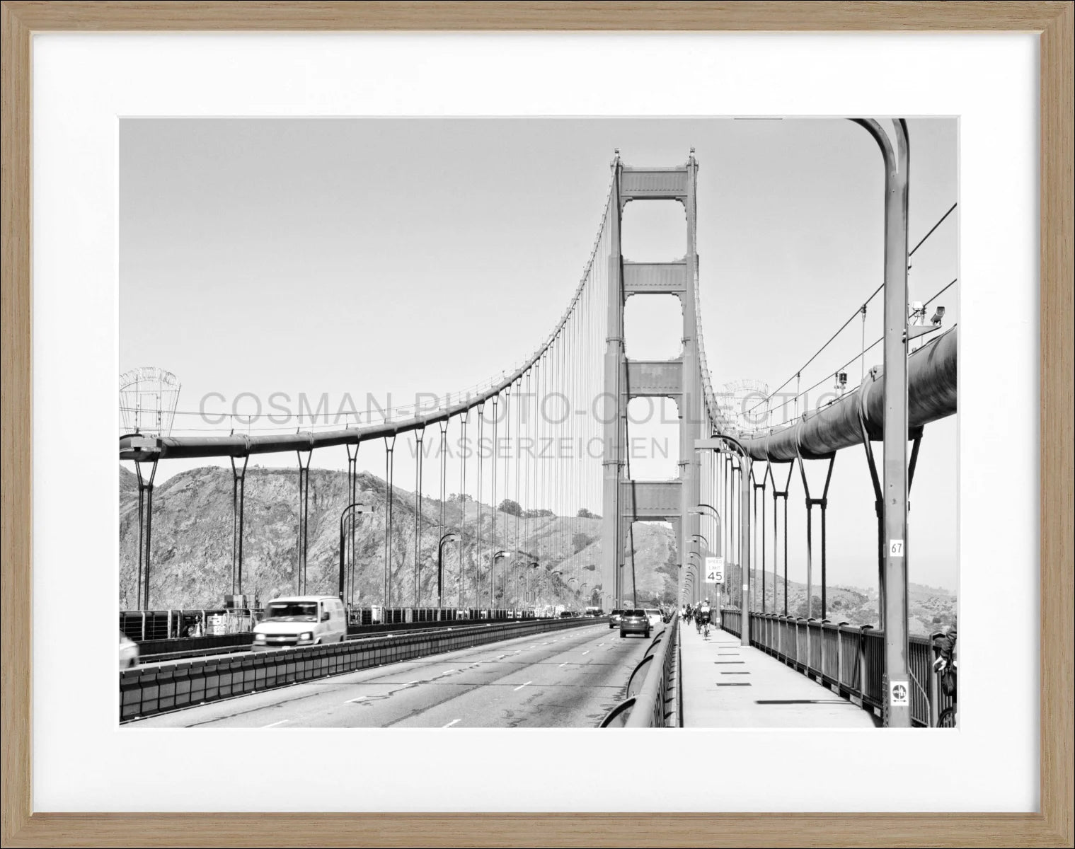 Poster mit Rahmen ’Golden Gate Bridge’ San Francisco SF21