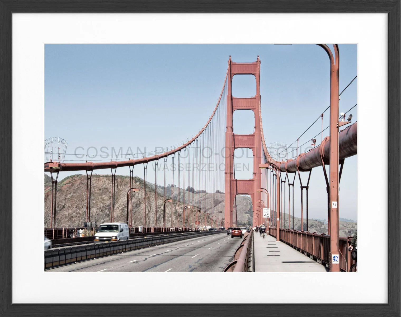 Poster mit Rahmen ’Golden Gate Bridge’ San Francisco SF21