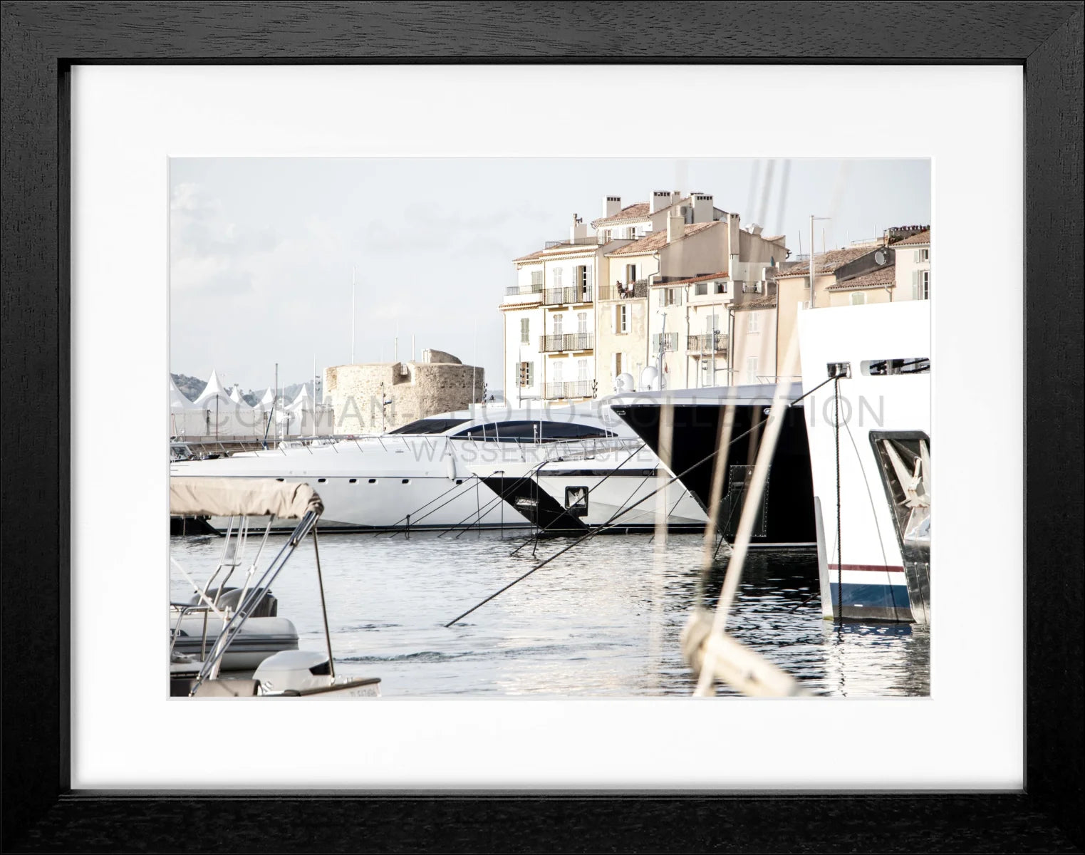 Poster mit Rahmen ’Hafen’ Saint Tropez ST01 - Wandbilder