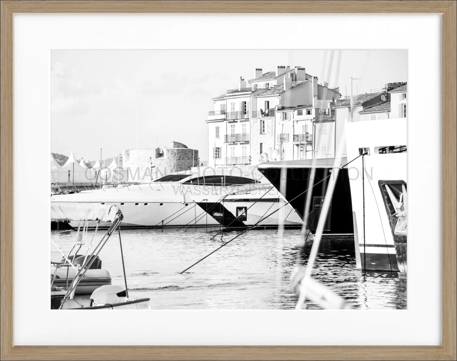 Poster mit Rahmen ’Hafen’ Saint Tropez ST01 - Wandbilder