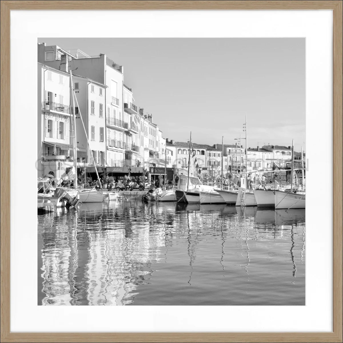 Poster mit Rahmen ’Hafen’ Saint Tropez ST05Q - Wandbilder