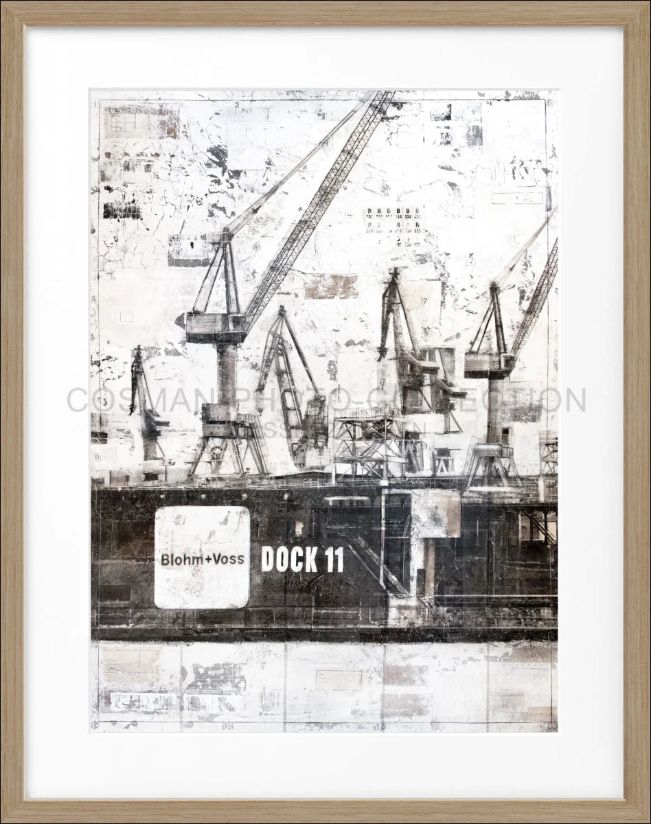 Poster mit Rahmen Hamburg Dock 11 GM77 - Wandbilder