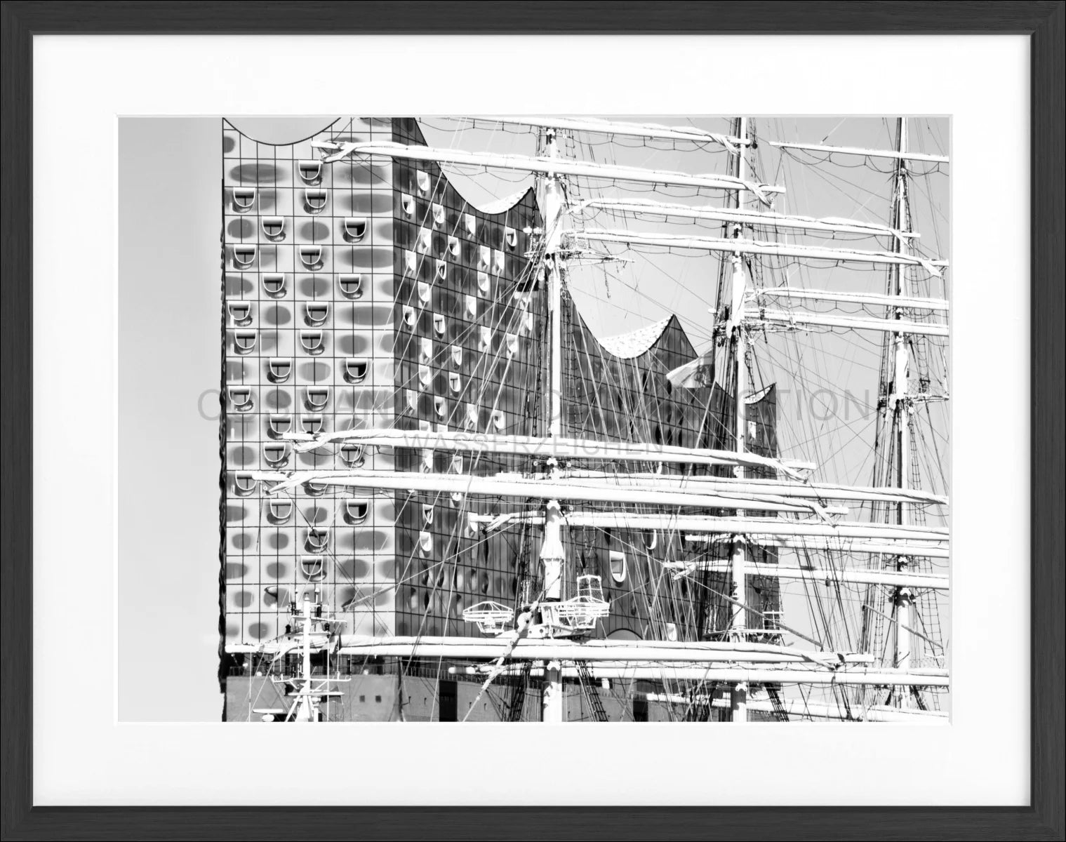 Poster mit Rahmen Hamburg Elbphilharmonie HH18A - Wandbilder