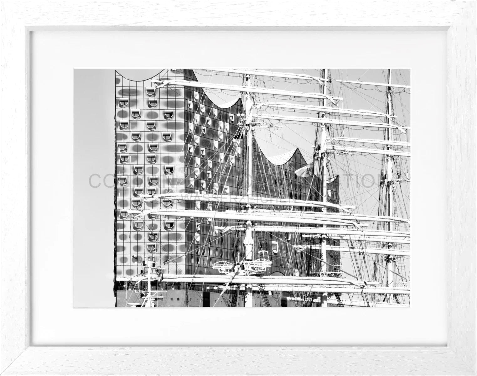 Poster mit Rahmen Hamburg Elbphilharmonie HH18A - Wandbilder