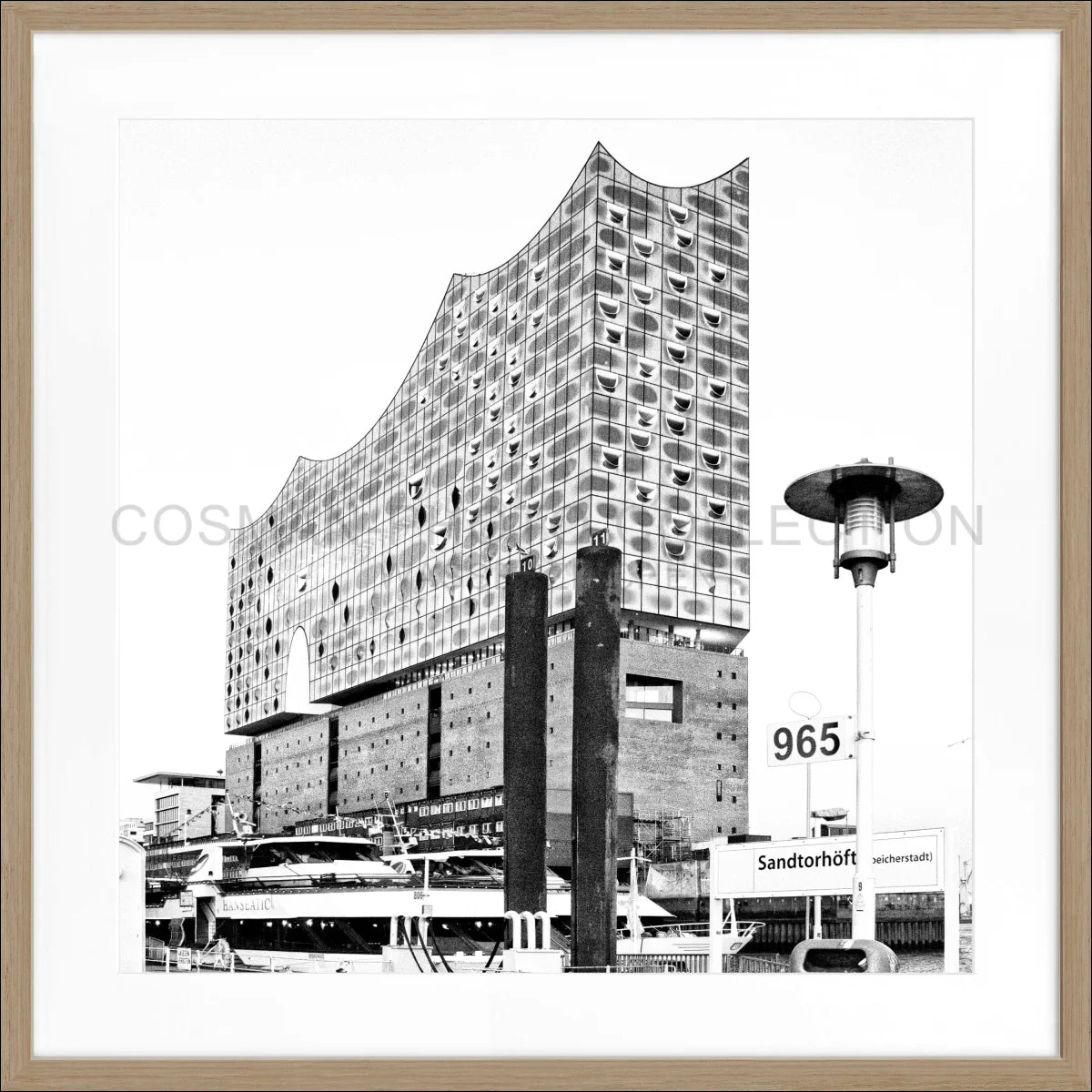 Poster mit Rahmen Hamburg ’Elbphilharmonie’ HH46B