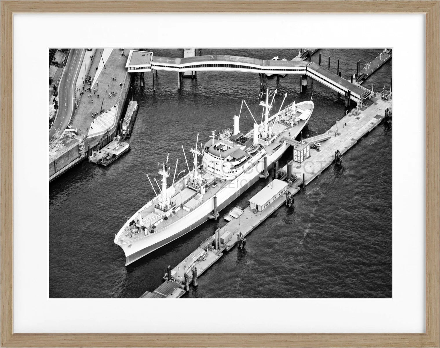 Poster mit Rahmen Hamburg Hafen ’Cap San Diego’ HH12