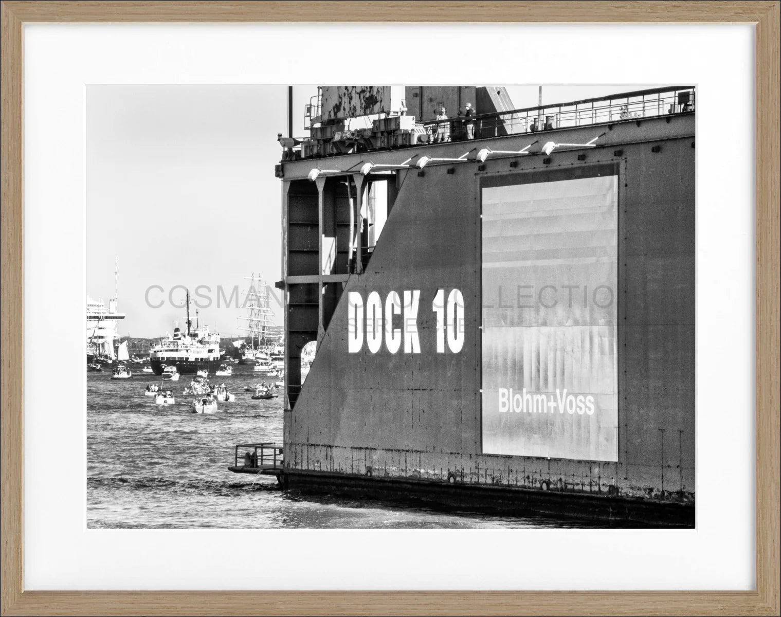 Poster mit Rahmen Hamburg Hafen ’Dock 10’ HH27 - Wandbilder