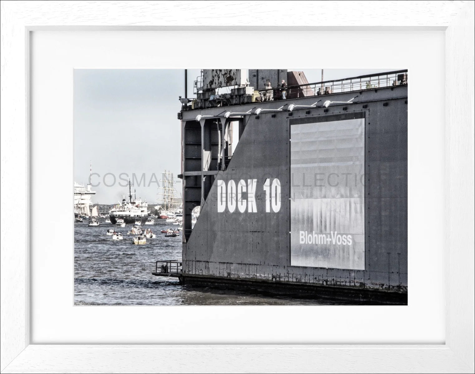 Poster mit Rahmen Hamburg Hafen ’Dock 10’ HH27 - Wandbilder