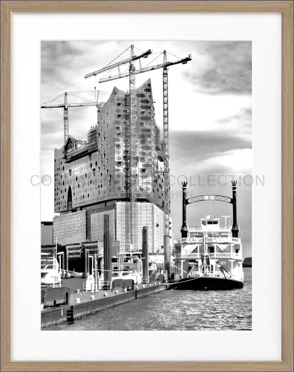 Poster mit Rahmen Hamburg Hafen ’Elphi’ HH01 - Wandbilder