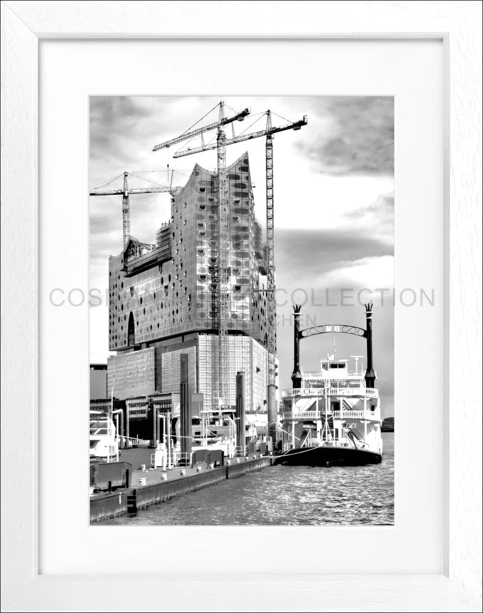 Poster mit Rahmen Hamburg Hafen ’Elphi’ HH01 - Wandbilder