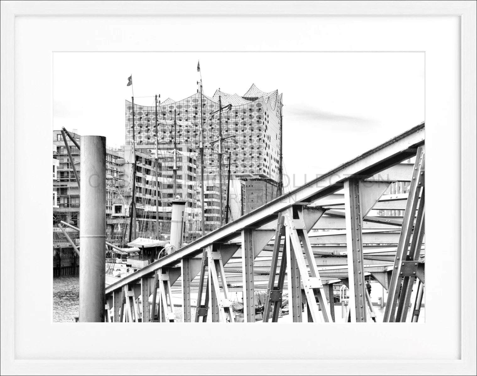 Poster mit Rahmen Hamburg Hafen ’Elphi’ HH05B - Wandbilder