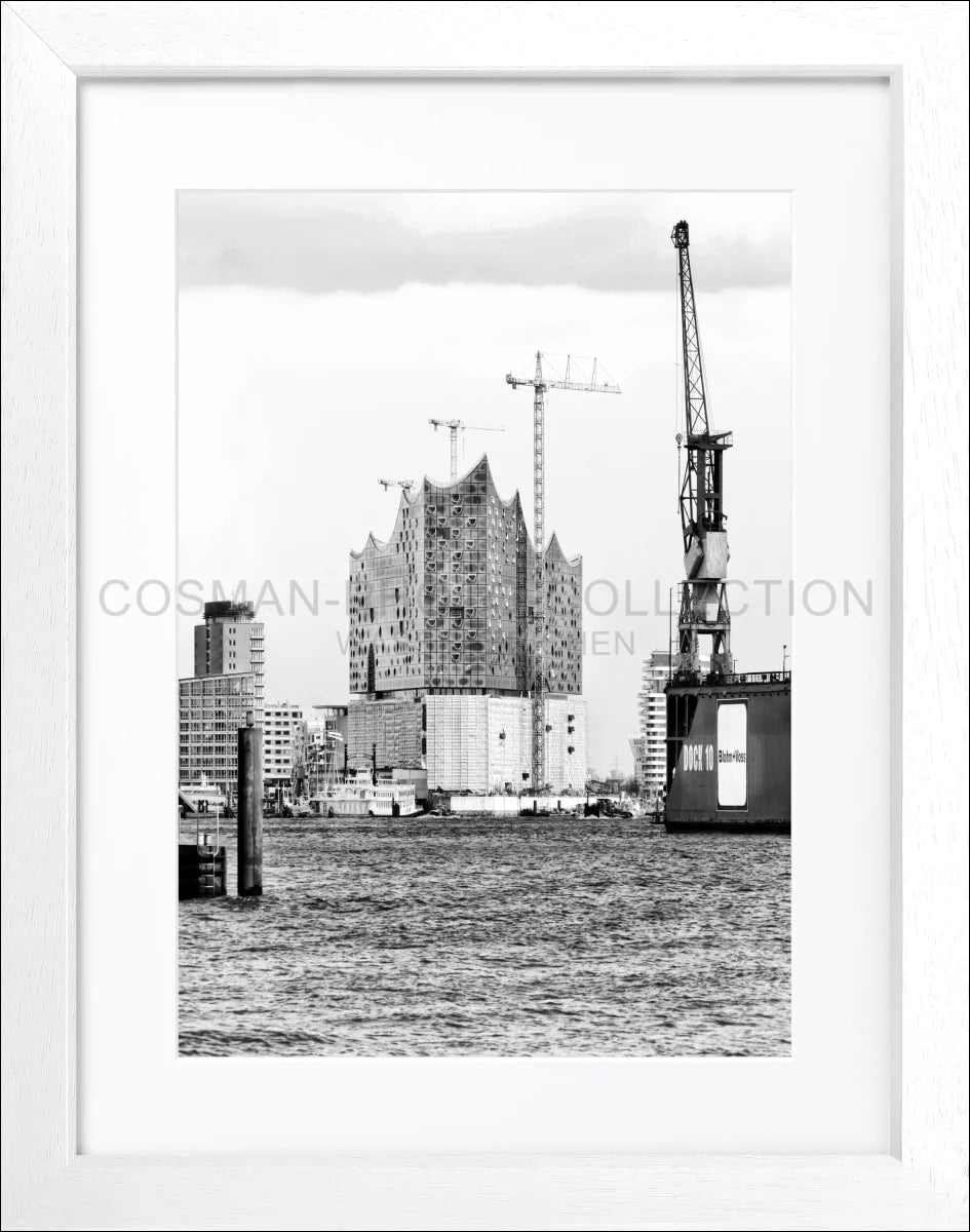Poster mit Rahmen Hamburg Hafen ’Elphi’ HH05G - Wandbilder
