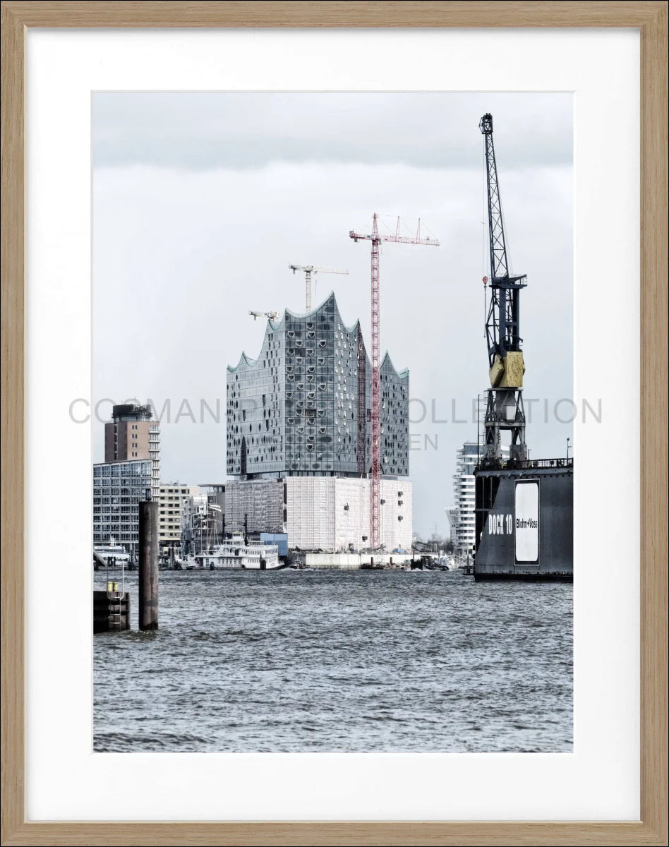 Poster mit Rahmen Hamburg Hafen ’Elphi’ HH05G - Wandbilder