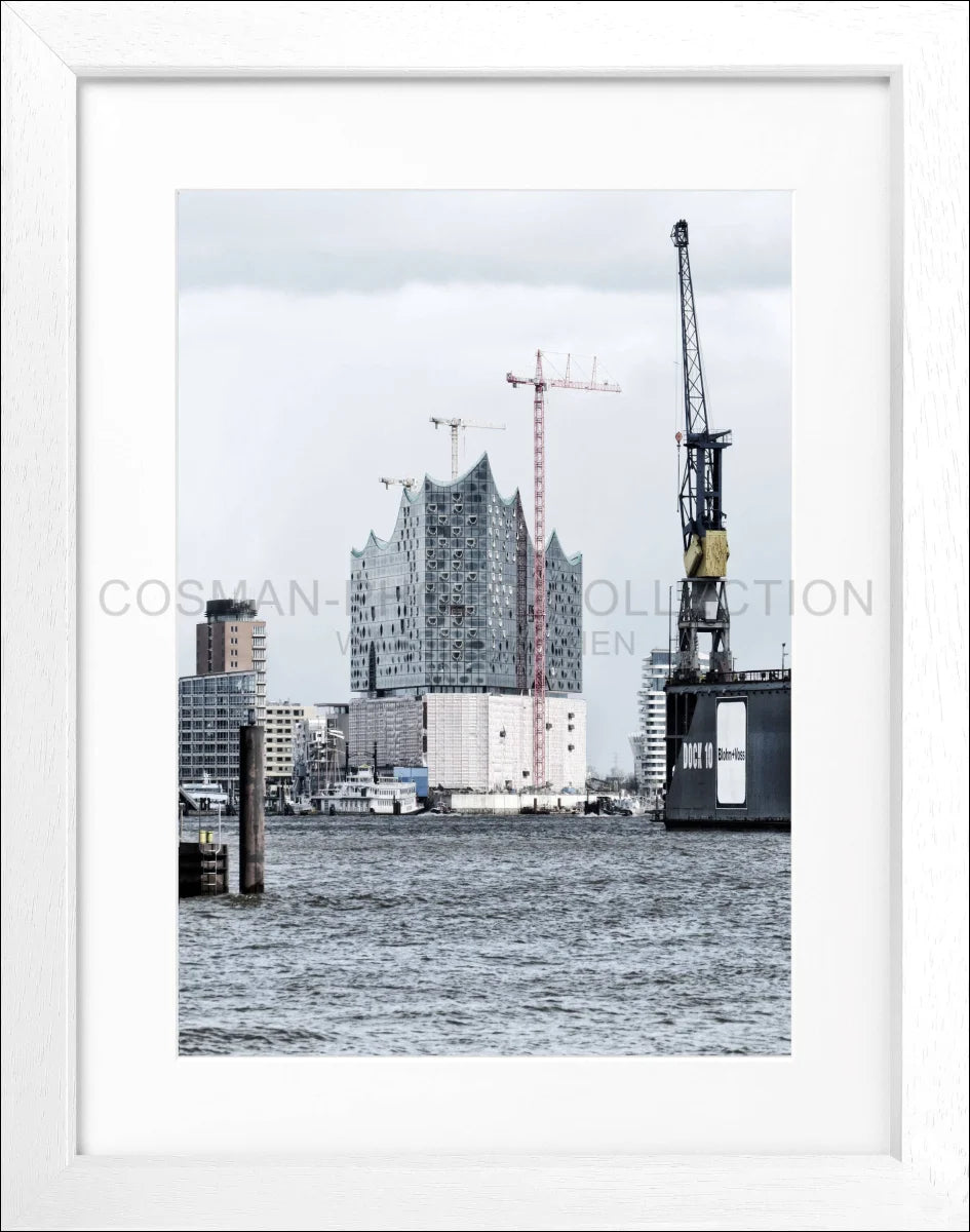 Poster mit Rahmen Hamburg Hafen ’Elphi’ HH05G - Wandbilder
